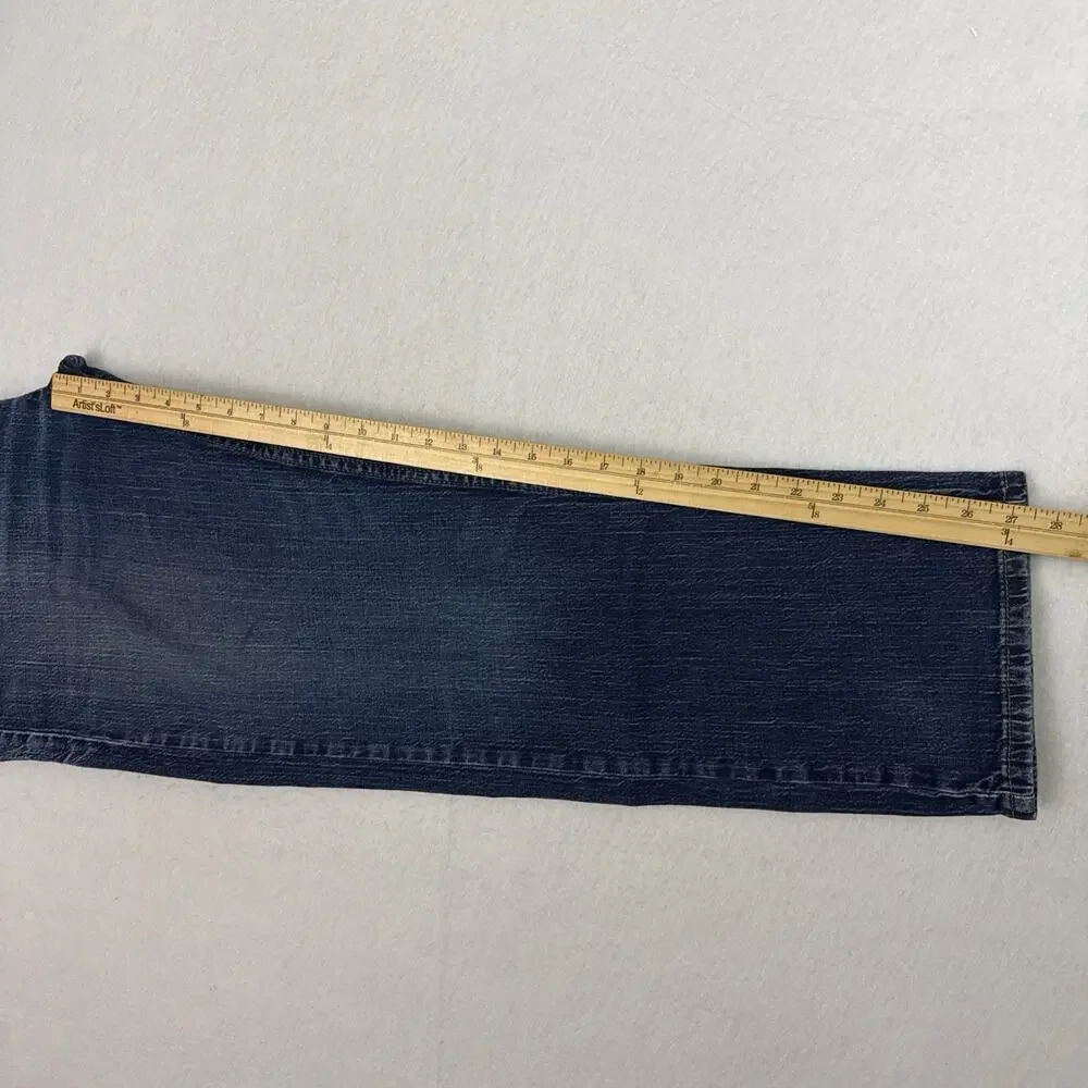 Levi’s 505 Regular Fit Jeans Mens 38x30 Blue Straight Leg Denim Stretch